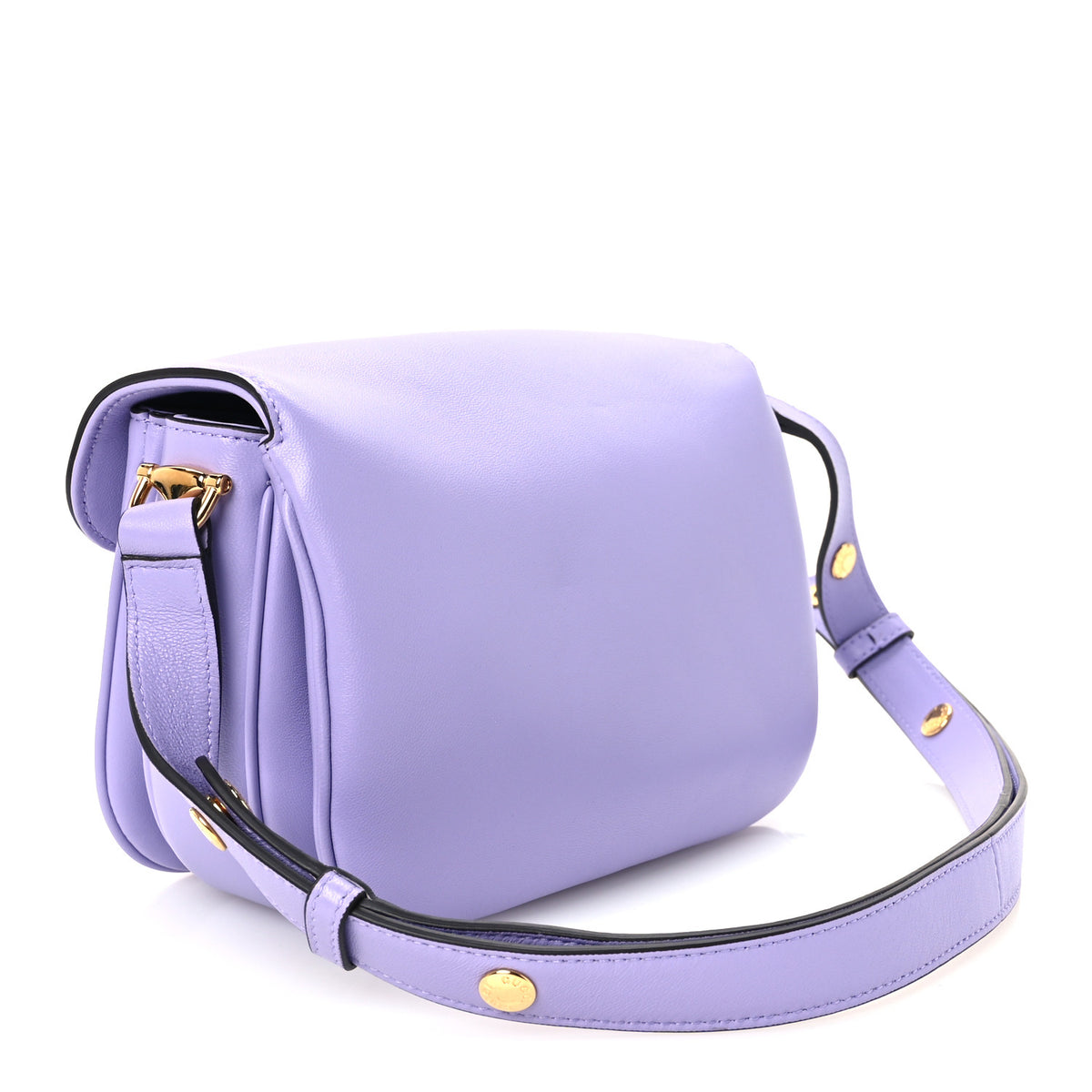 Gucci Calfskin Horsebit 1955 Aura Mini Shoulder Bag Lapis 3 of 11