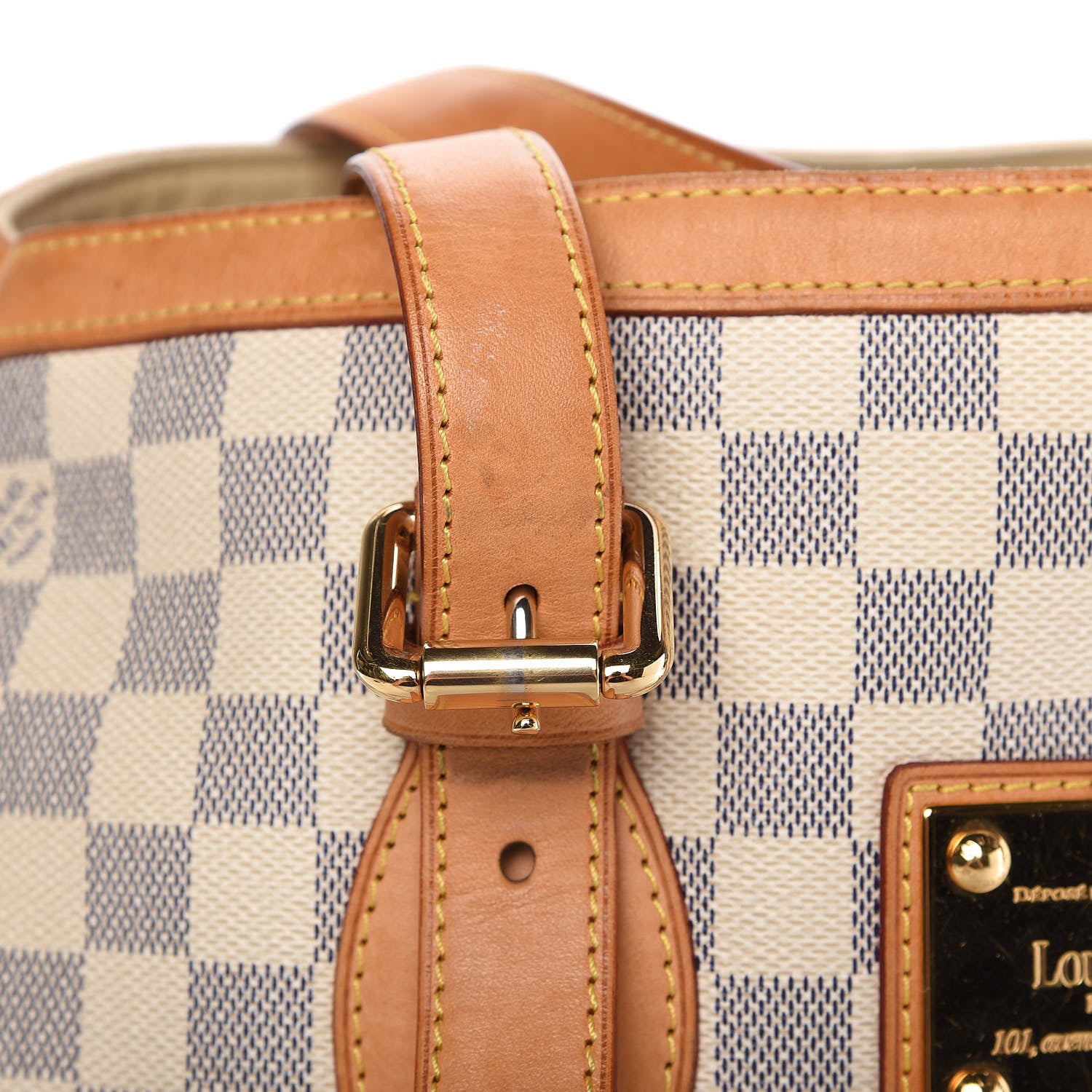 Louis Vuitton Damier Azur Hampstead MM 12 of 14