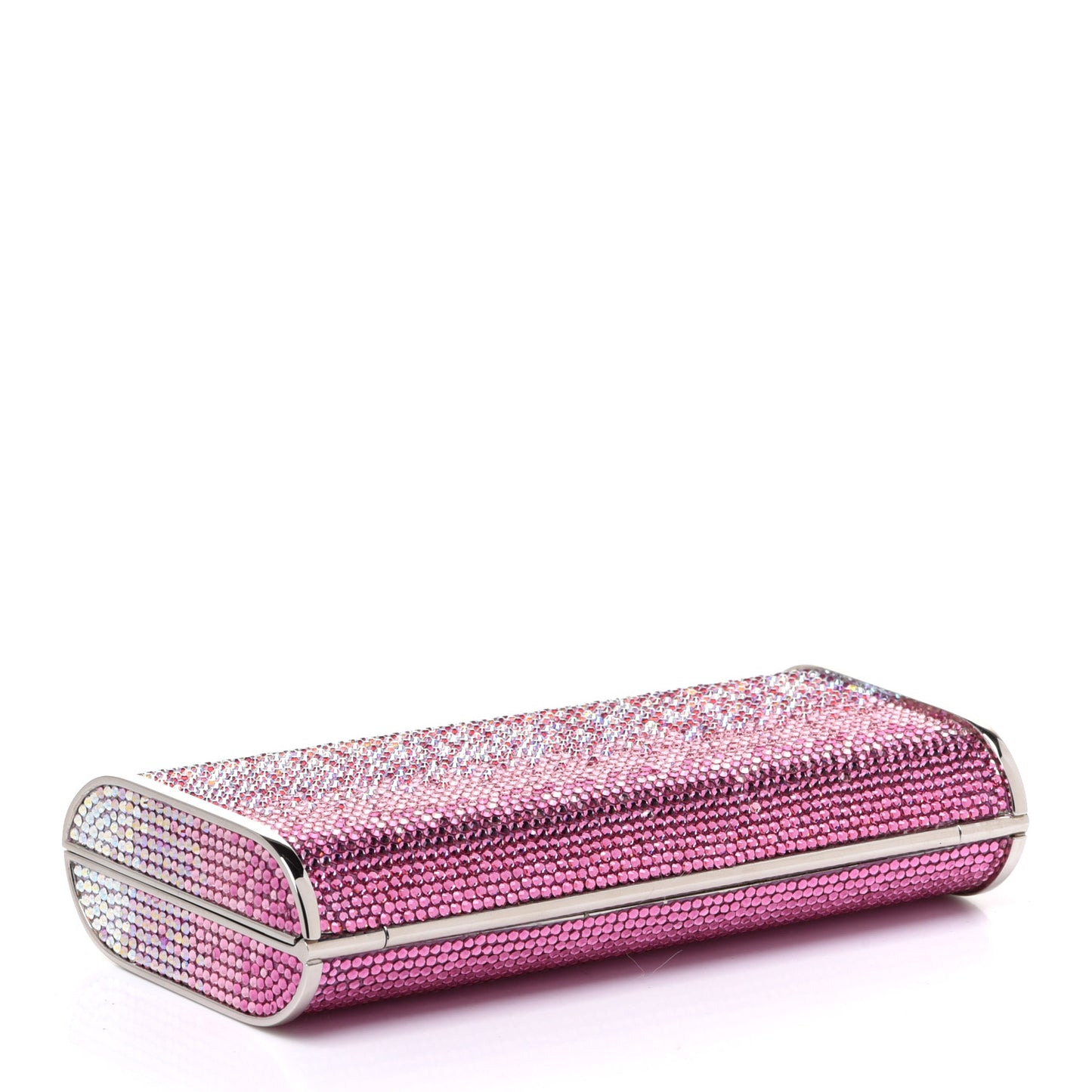 Swarovski Crystal Minaudiere Clutch Pink