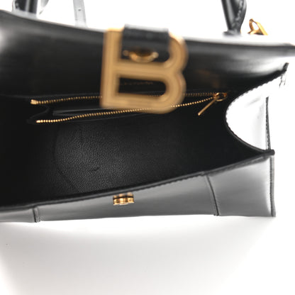 Balenciaga Shiny Box Calfskin Small Hourglass Top Handle Bag Black 5 of 8