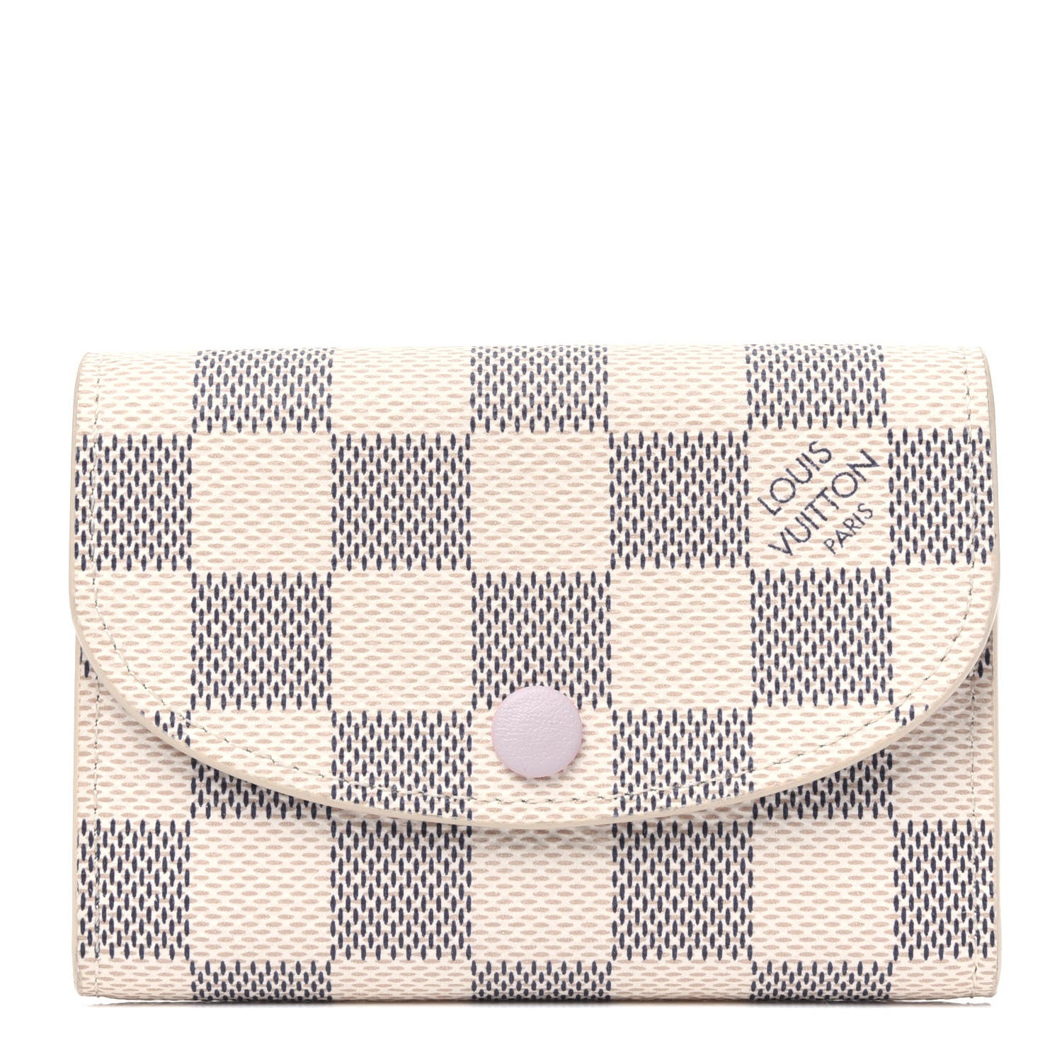 Louis Vuitton Damier Azur Rosalie Coin Purse Rose Ballerine 1 of 4