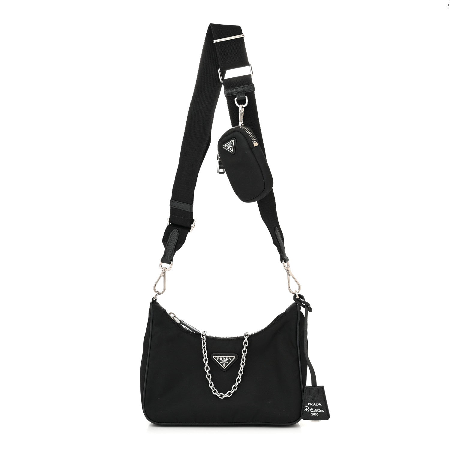 Prada Nylon Re-Edition 2005 Shoulder Bag Black 1 of 12