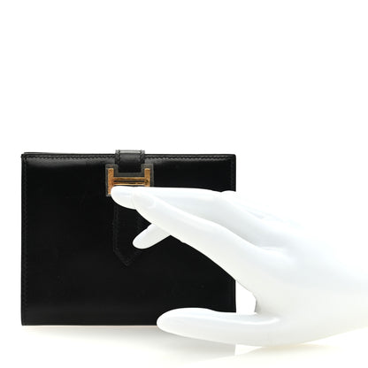 Hermes Box Bearn Compact Wallet Black 2 of 6