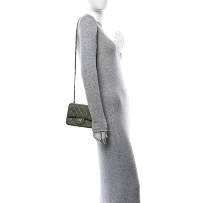 Chanel Lambskin Quilted Mini Pearl Crush Flap Green 2 of 12