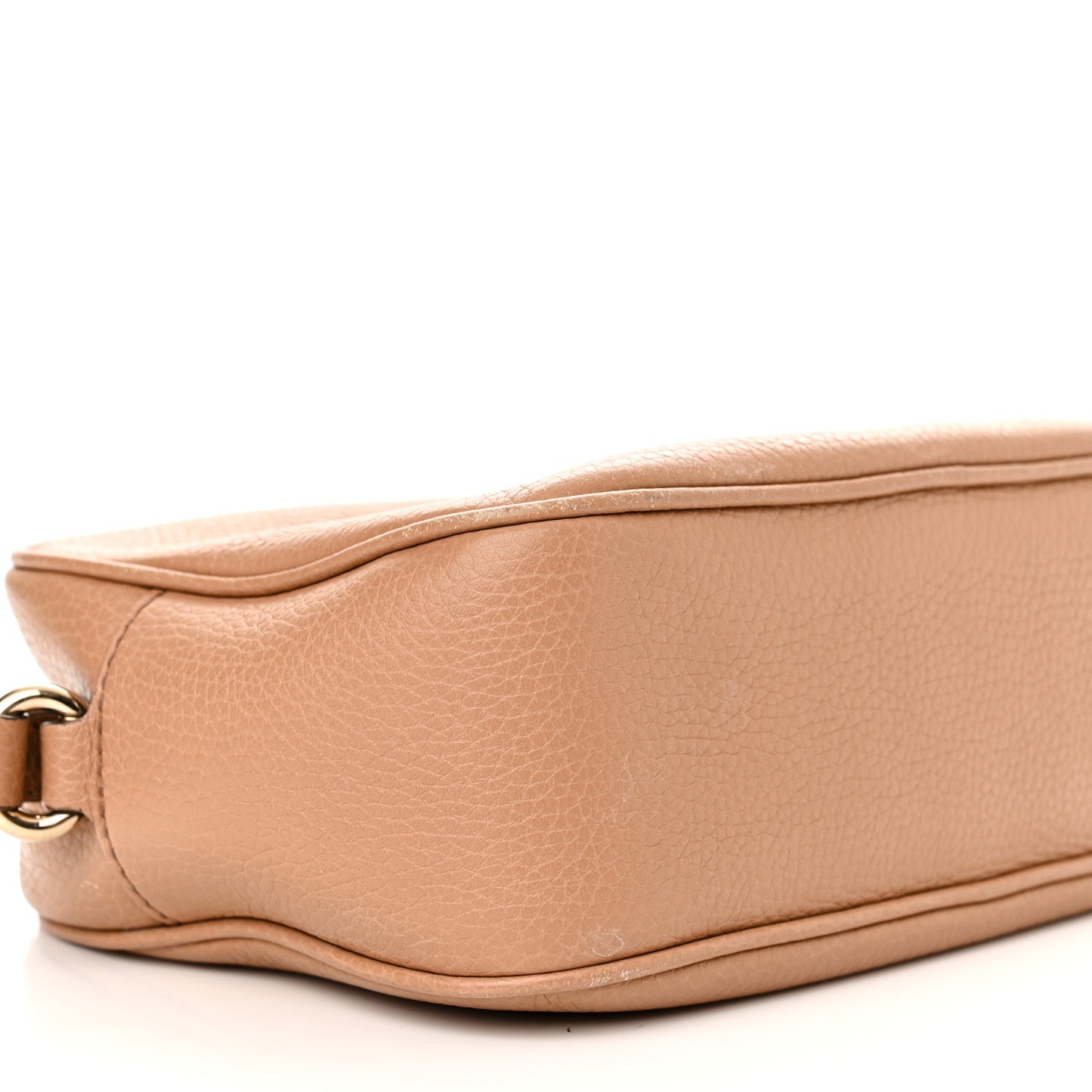 Pebbled Calfskin Small Soho Disco Bag Camelia