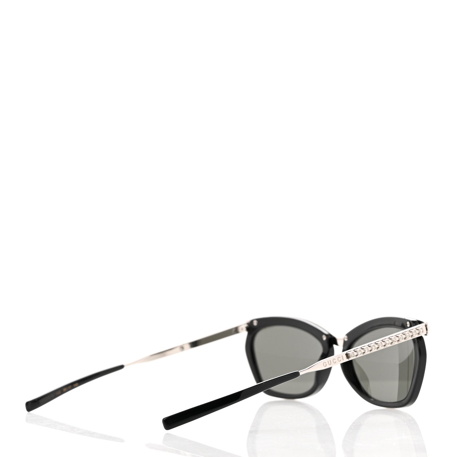 Gucci Acetate GG Cat Eye Sunglasses GG0617S Black 4 of 6