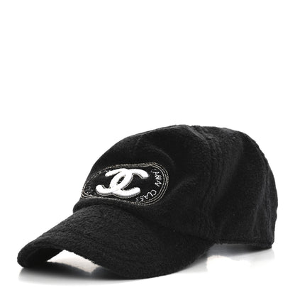 Chanel Terry Cotton CC Logo Hat Cap M Black 1 of 11