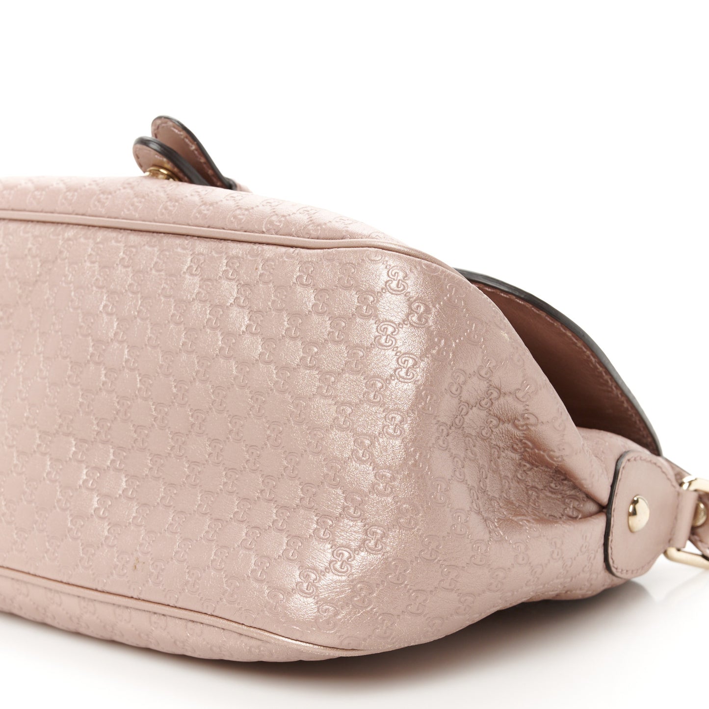 Guccissima Techno Horsebit Large Shoulder Flap Bag  Pink