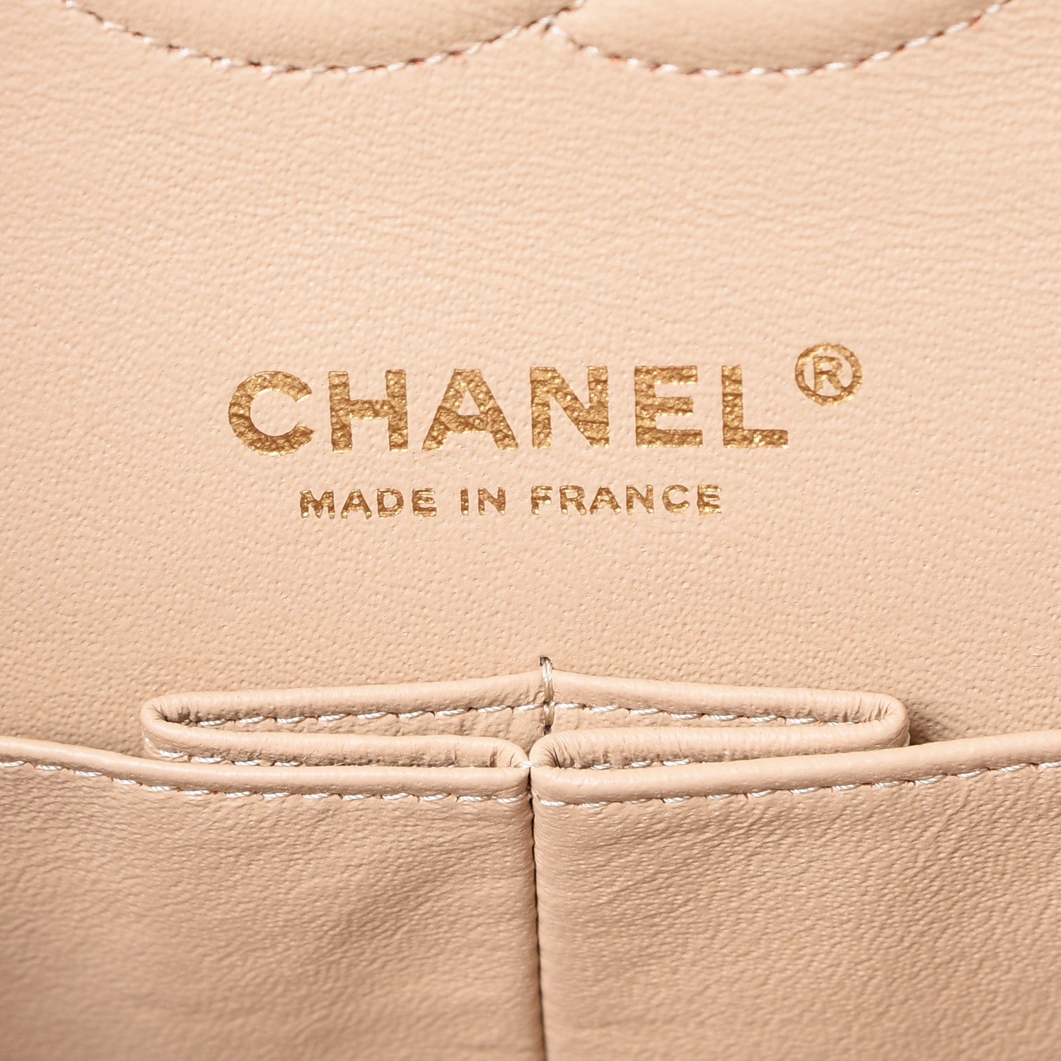 Chanel Caviar Quilted Medium Double Flap Beige Clair 6 of 8