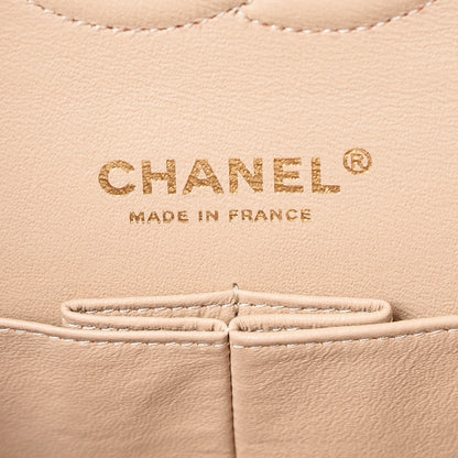 Chanel Caviar Quilted Medium Double Flap Beige Clair 6 of 8