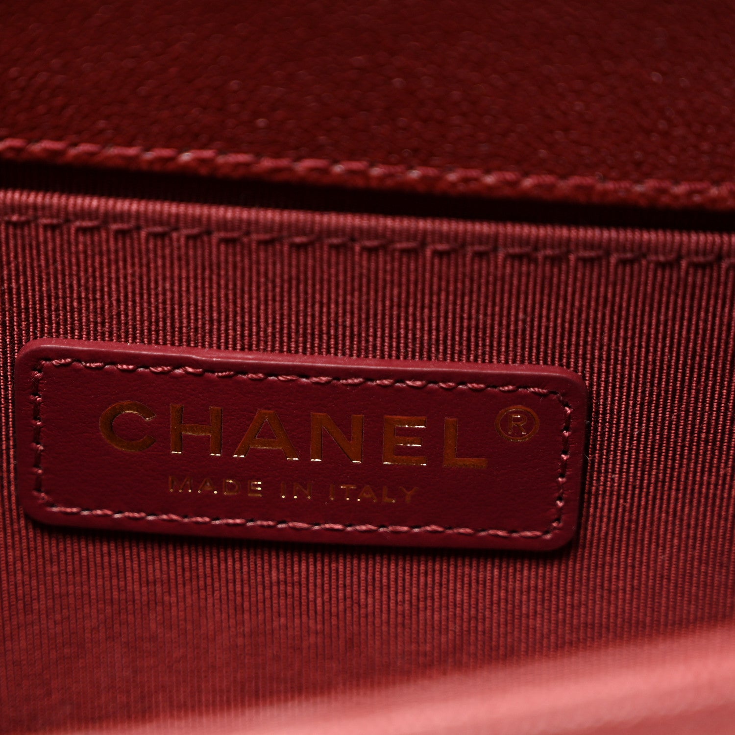 Chanel Caviar Quilted Small Boy Flap Burgundy 6 of 10