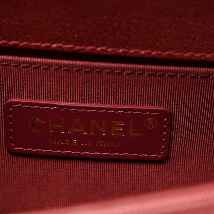 Chanel Caviar Quilted Small Boy Flap Burgundy 6 of 10