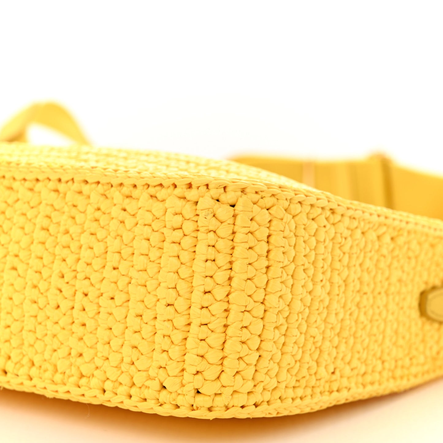 Yarn Raffia Effect Crochet Re-Edition 2005 Shoulder Bag Giallo
