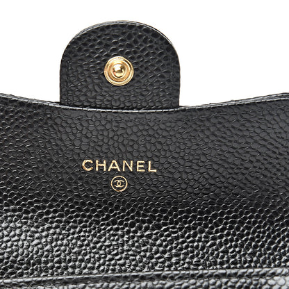 Chanel Caviar Quilted Flap Card Holder Black 5 of 8