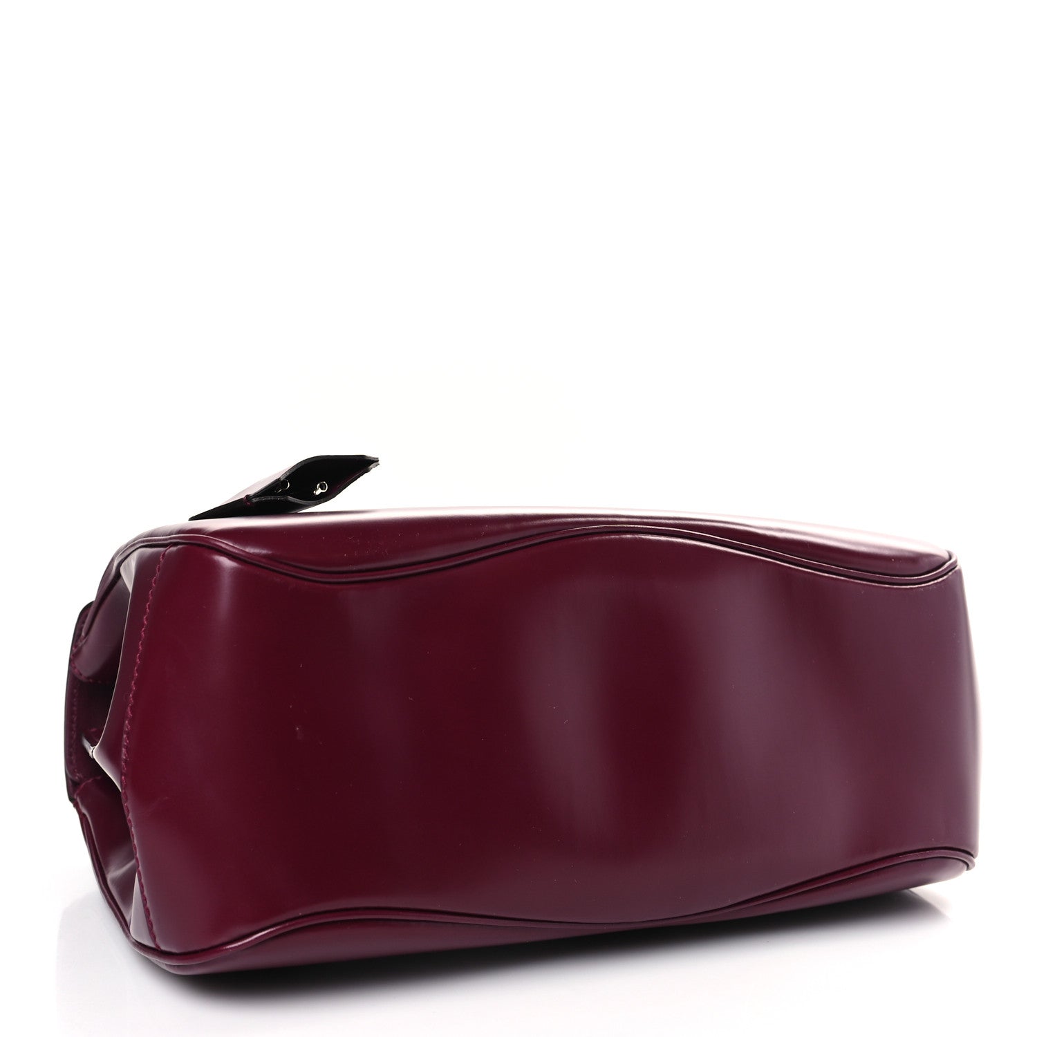 Gucci Regent Calfskin Medium Lady Lock Satchel Purple Wine 4 of 9
