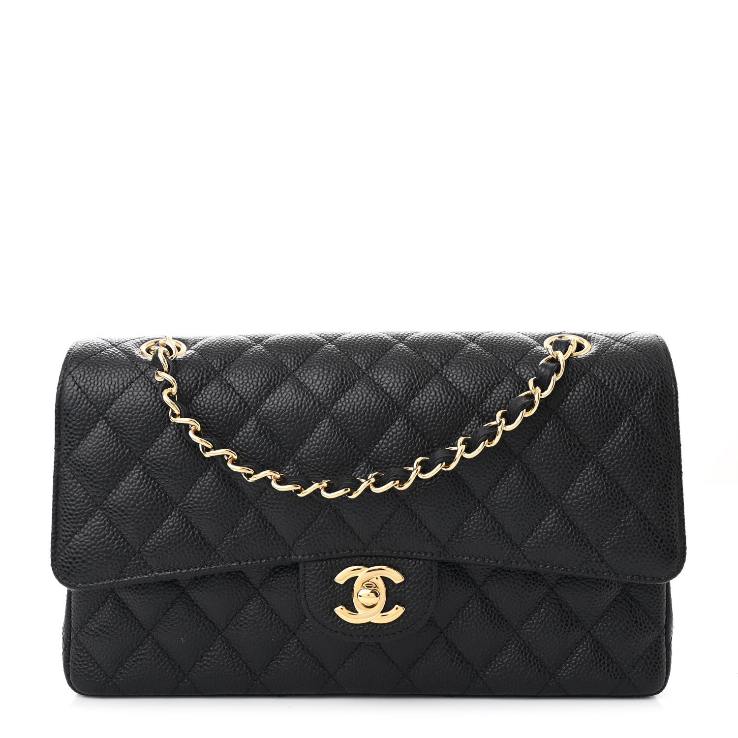 Chanel Caviar Quilted Medium Double Flap Black 1 of 10