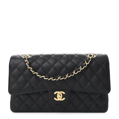 Chanel Caviar Quilted Medium Double Flap Black 1 of 10