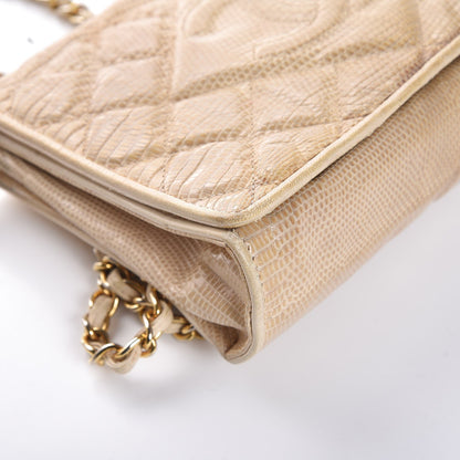 Chanel Lizard Tassel Flap Bag Light Brown 14 of 17
