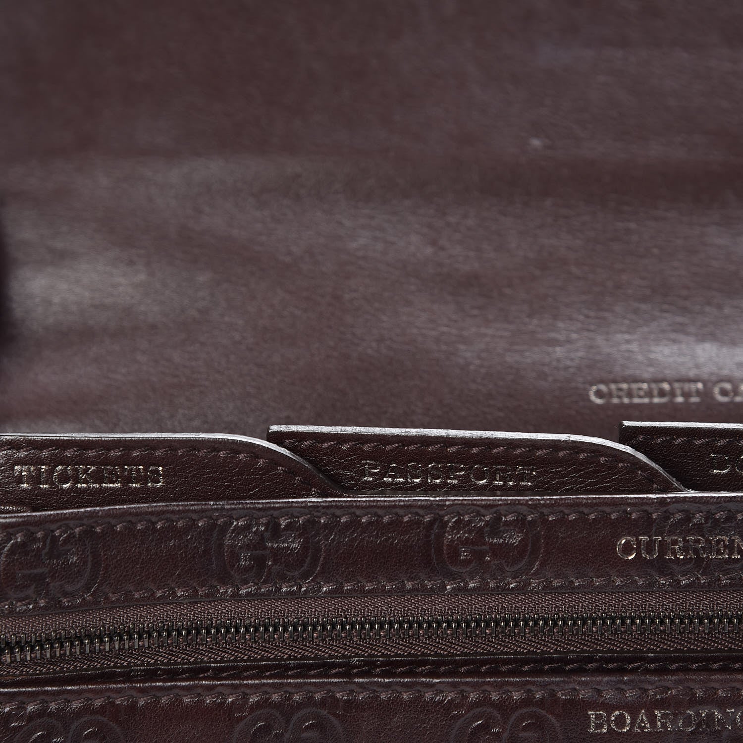 Gucci Guccissima Travel Document Case Brown 8 of 14