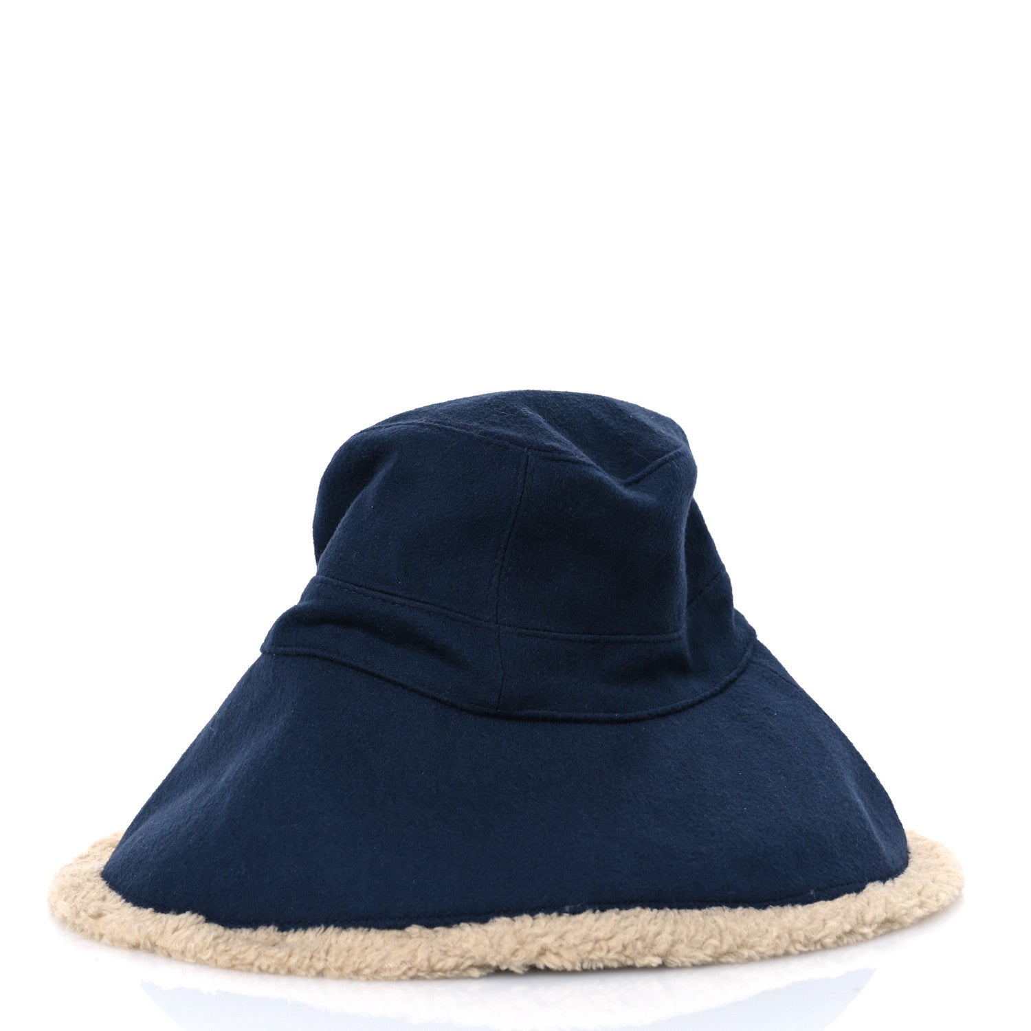 Gucci Wool Shearling GG Bucket Hat Navy 6 of 9