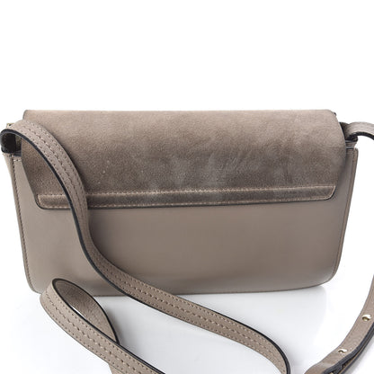 Chloe Suede Calfskin Small Faye Shoulder Bag Motty Grey 8 of 11