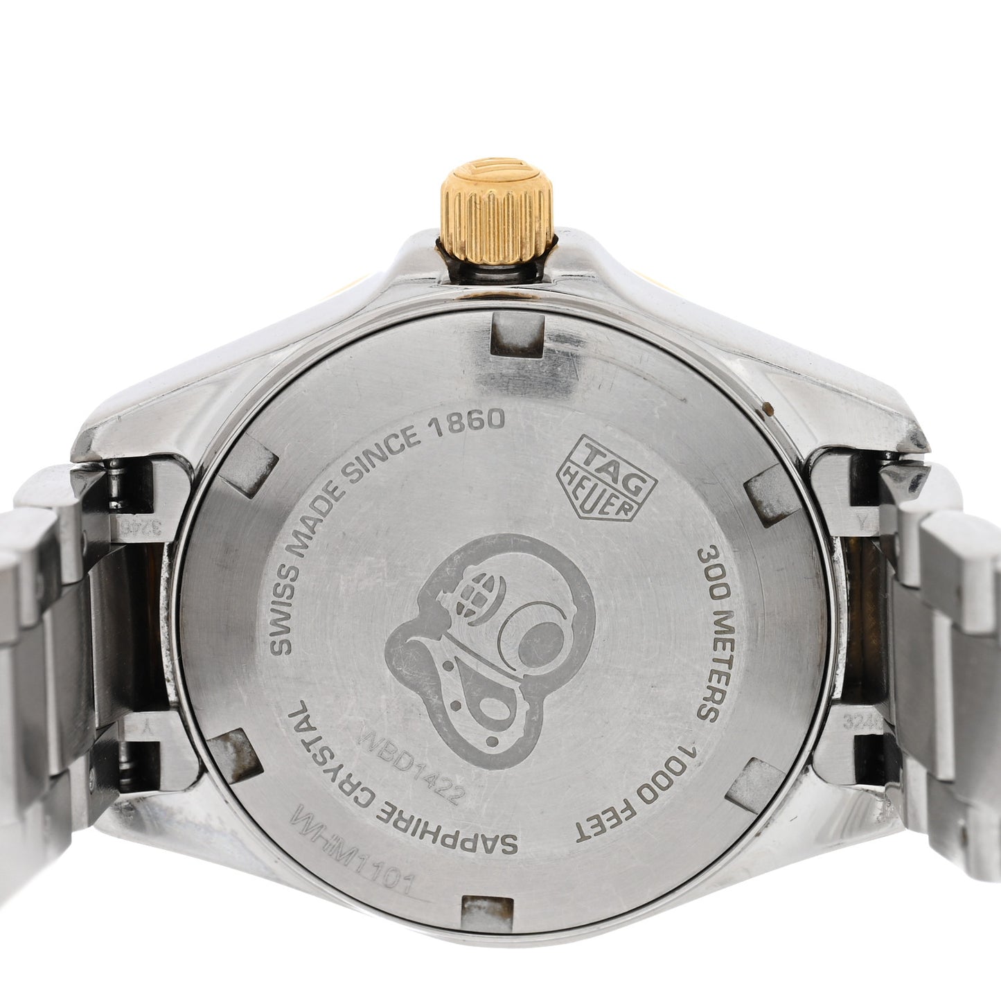 Stainless Steel 18K Yellow Gold Diamond Mother of Pearl 27mm Aquaracer Lady Quartz Watch WBD1422