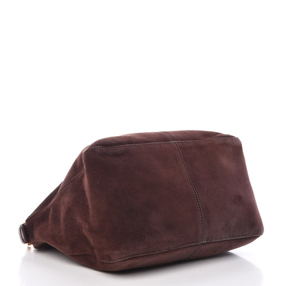 Fendi Suede Baguette Hobo Brown 4 of 13
