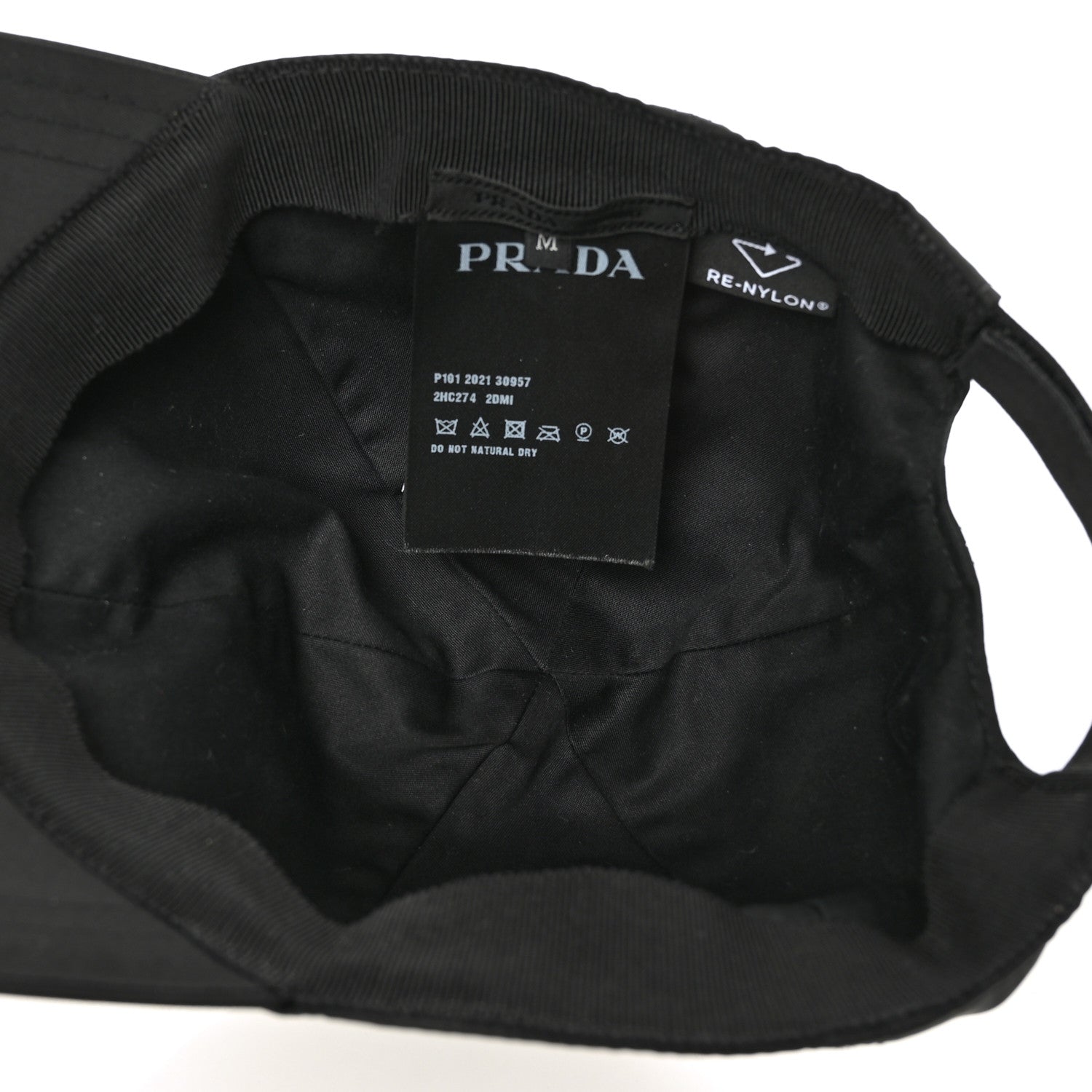 Prada Re-Nylon Mens Baseball Cap M Black 6 of 7