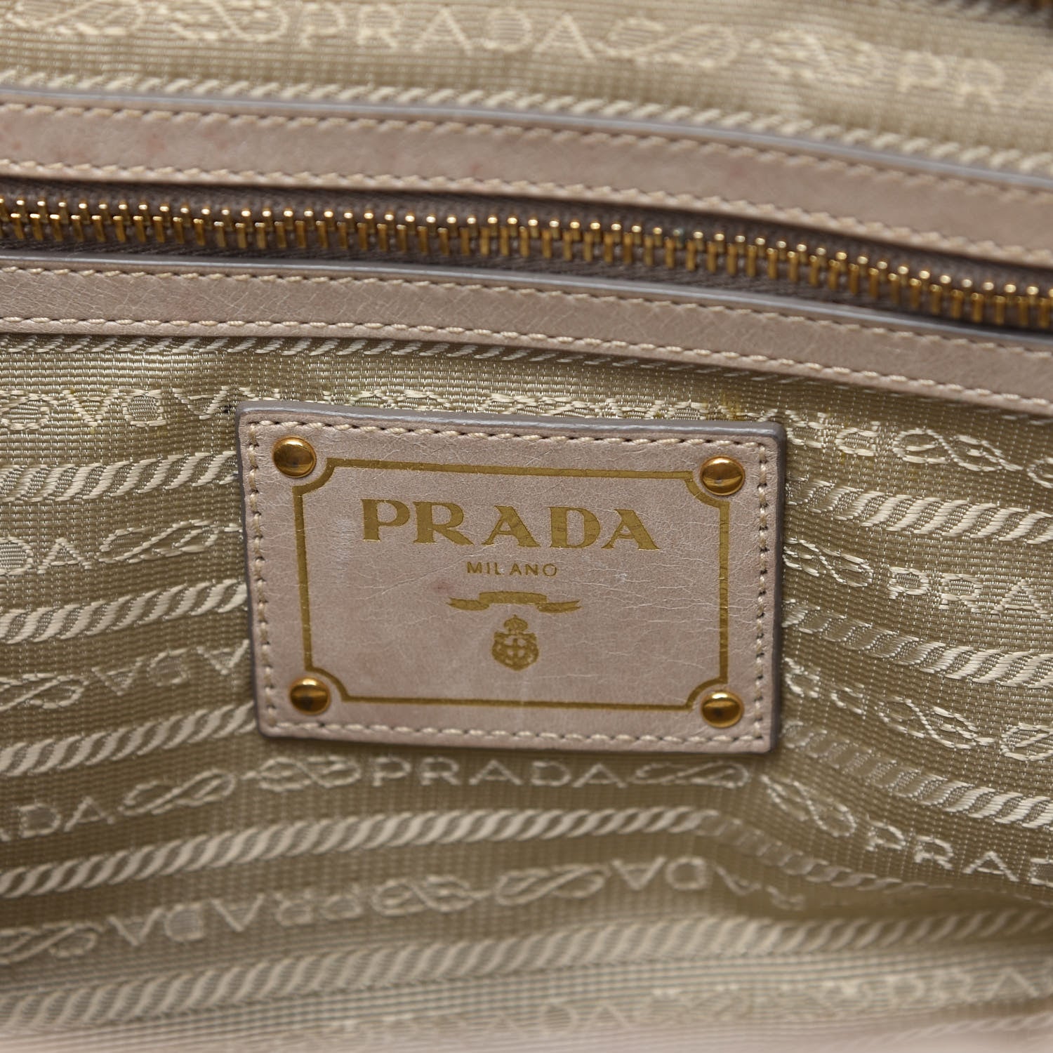 Prada Vitello Shine Bauletto Cammeo 8 of 10