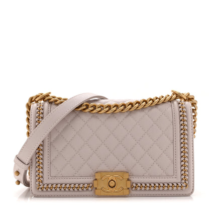 Chanel Caviar Quilted Chain Around Medium Boy Flap Light Purple 1 of 10