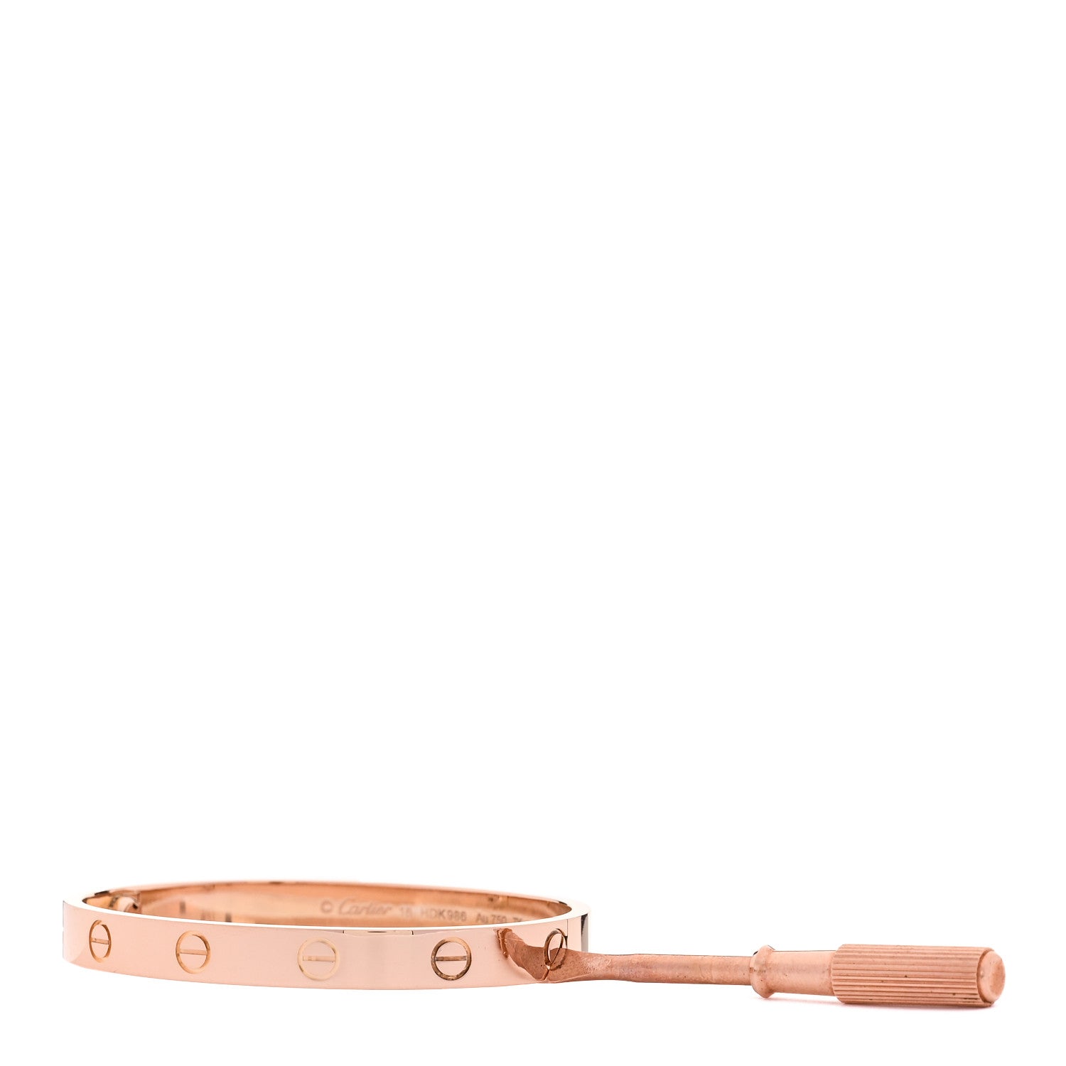 Cartier 18K Pink Gold LOVE Bracelet 16 7 of 8
