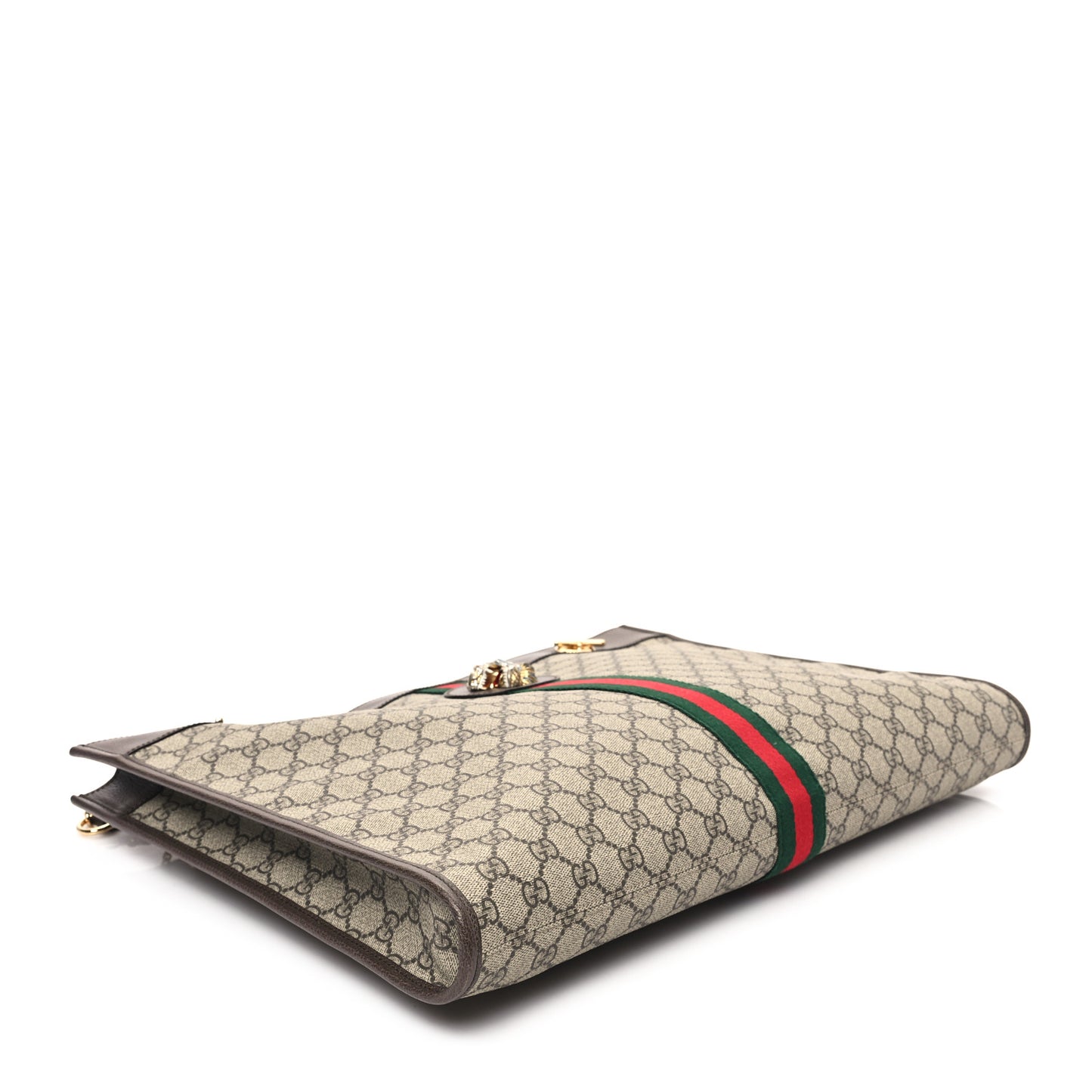 GG Supreme Monogram Large Rajah Chain Tote Beige New Acero