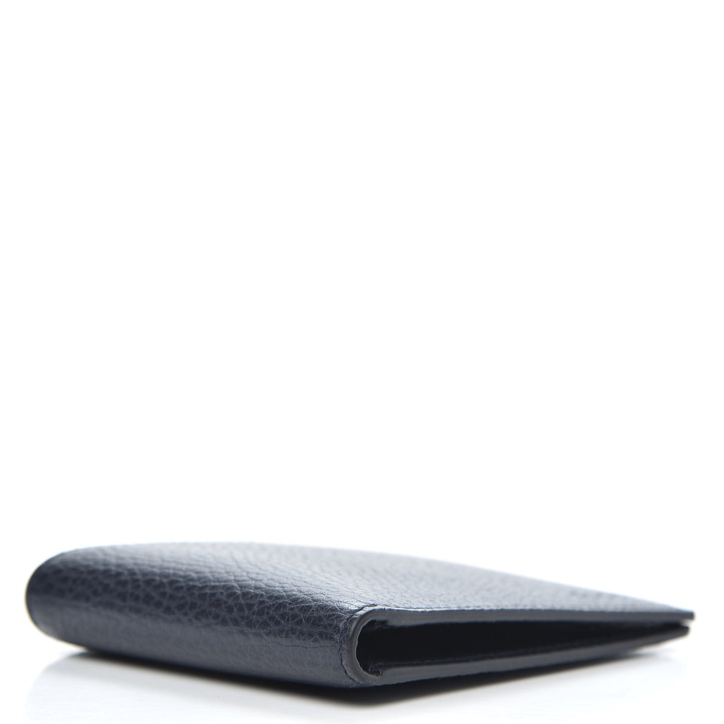 Dollar Calfskin Bi-Fold Wallet Navy