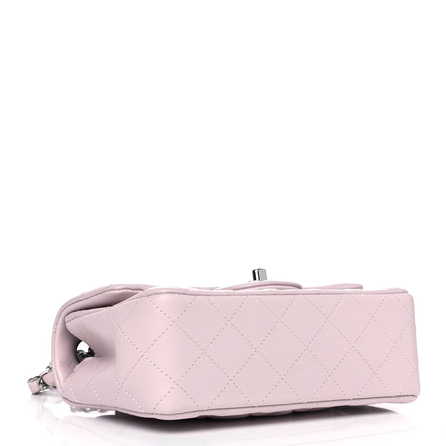 Chanel Lambskin Quilted Mini Rectangular Flap Light Purple 5 of 13