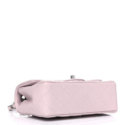 Chanel Lambskin Quilted Mini Rectangular Flap Light Purple 5 of 13