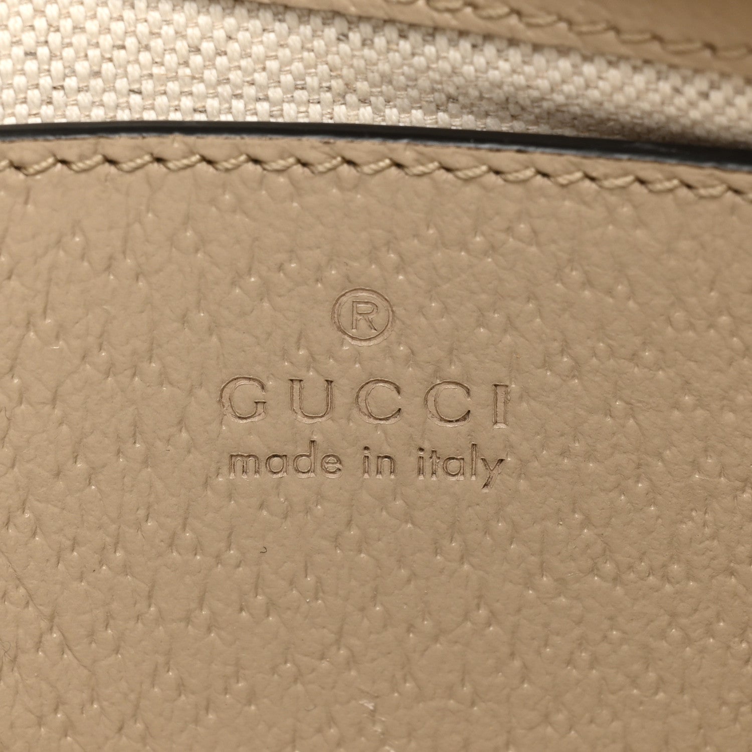 Gucci GG Supreme Monogram Textured Dollar Calfskin Small Ophidia Hobo Beige Mystic White Oatmeal 6 of 12