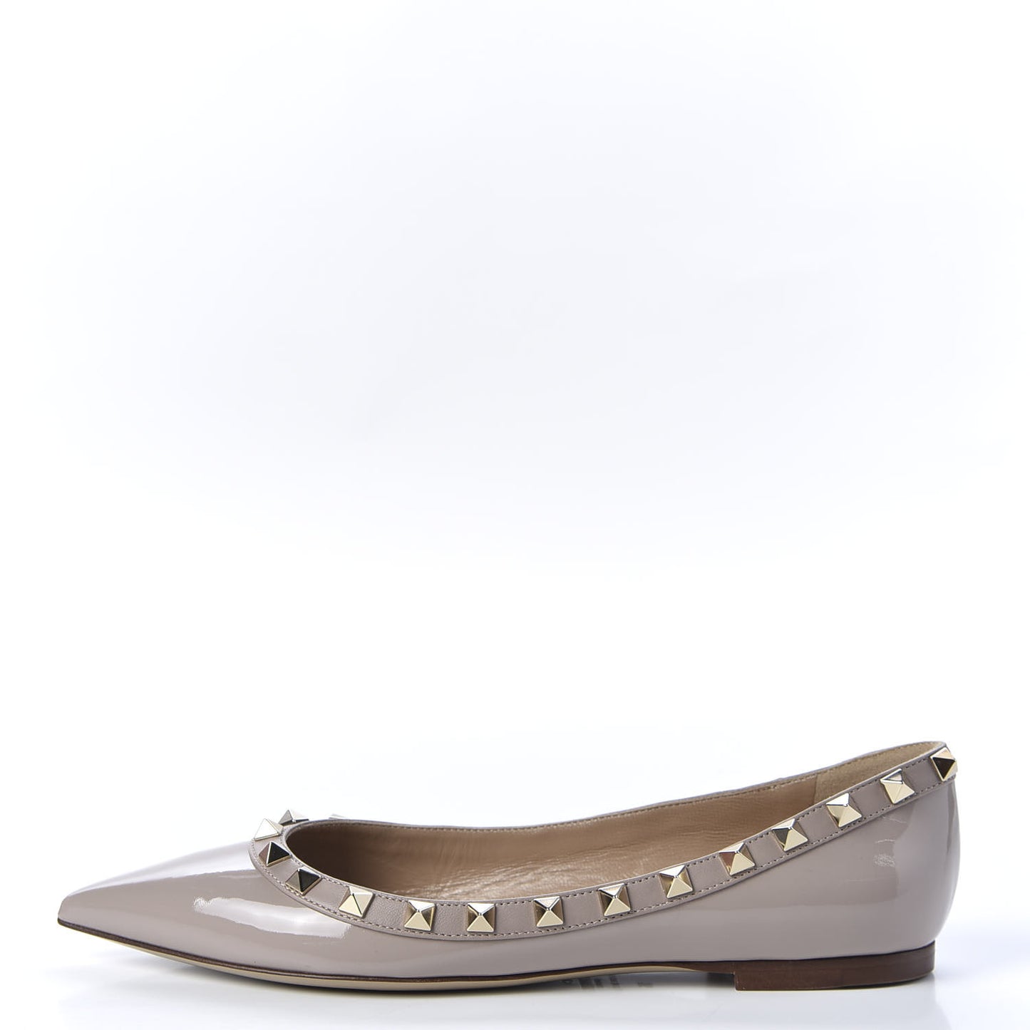 Patent Rockstud Ballerina Flats 36 Poudre