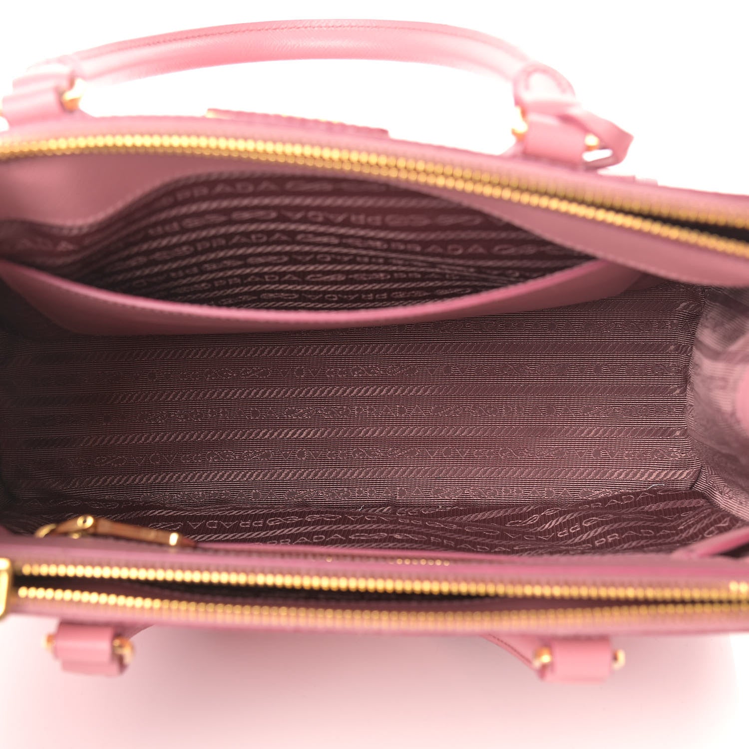 Prada Saffiano Small Galleria Double Zip Tote Petalo 10 of 16