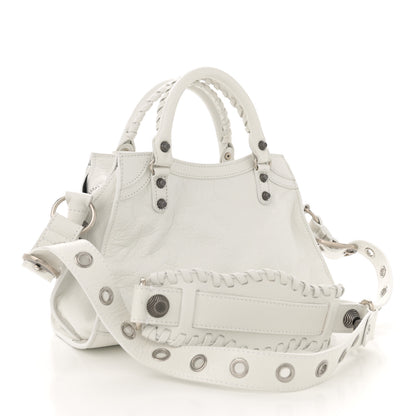 Balenciaga Agneau Arena Neo Cagole Handbag XS Optic White 4 of 13