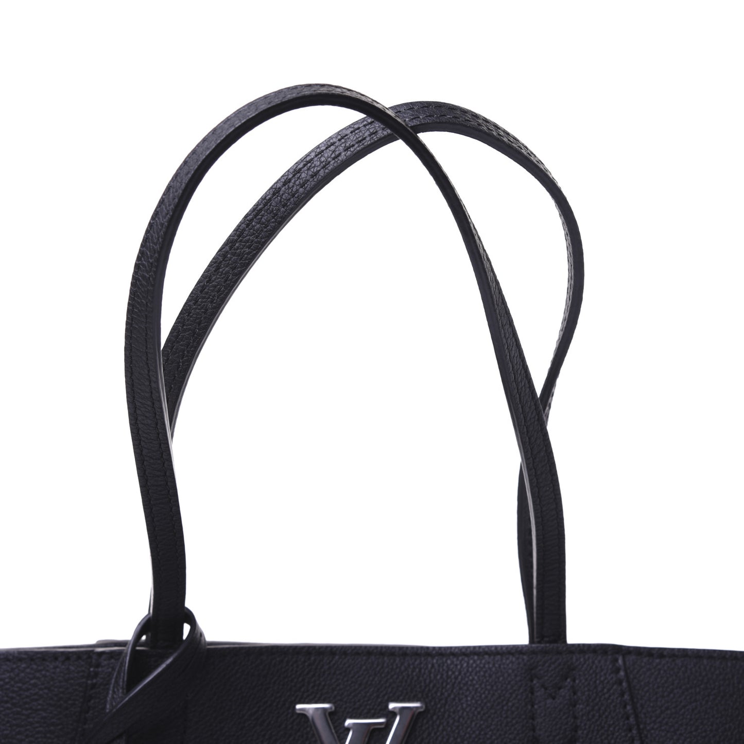 Calfskin Lockme Cabas Black