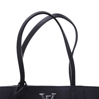 Louis Vuitton Calfskin Lockme Cabas Black 13 of 14