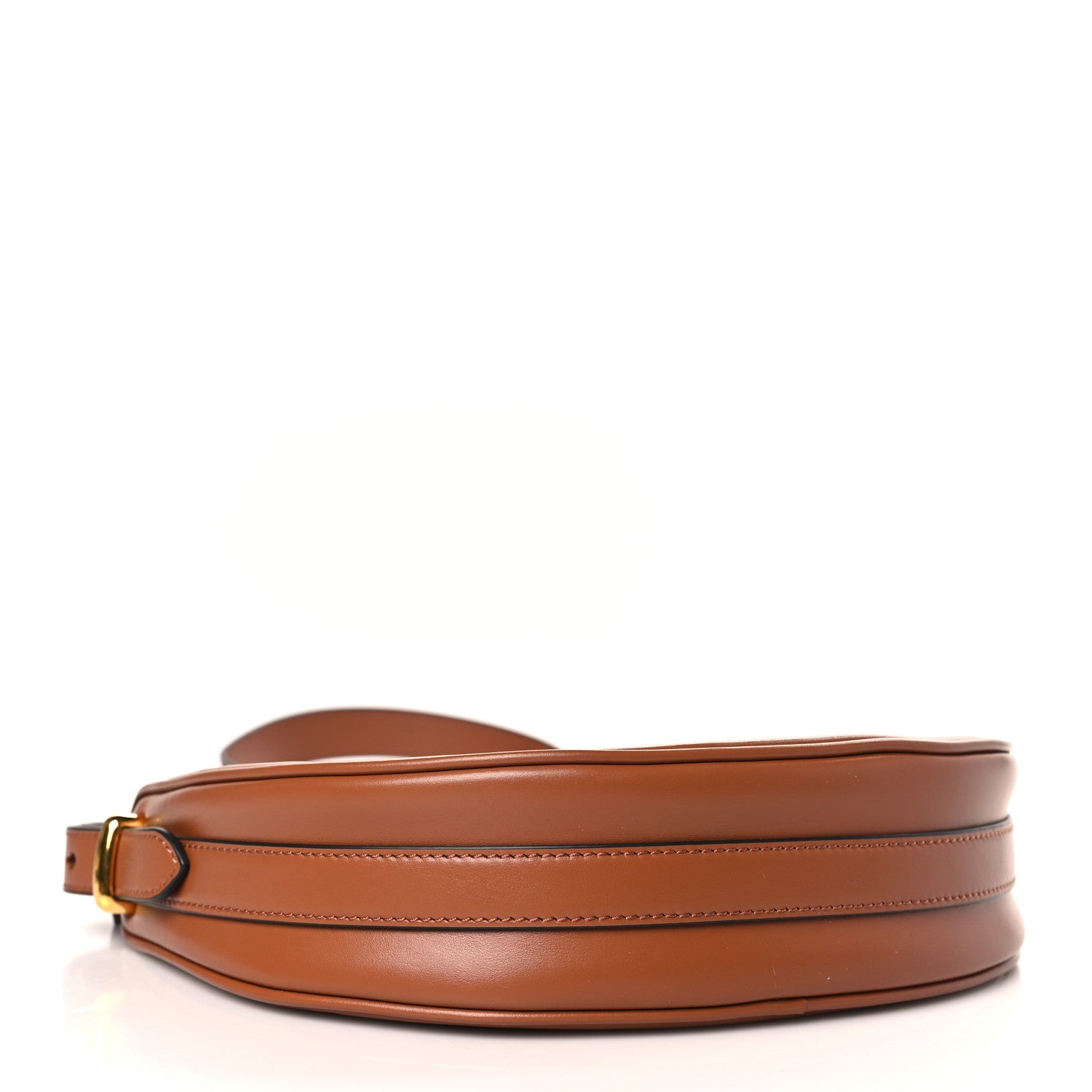 Prada Soft Calfskin Arque Shoulder Bag Cognac 4 of 8