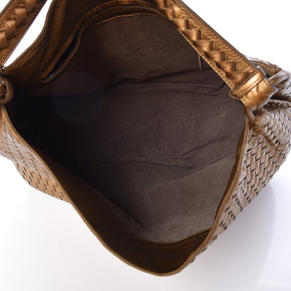 Bottega Veneta Cervo Intrecciato Shoulder Bag New Bronze 5 of 10