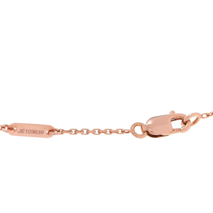 Van Cleef & Arpels 18K Rose Gold Carnelian Sweet Alhambra Heart Pendant Necklace 5 of 6