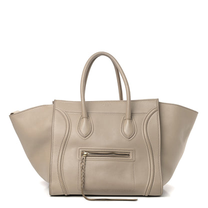Celine Supple Calfskin Medium Phantom Luggage Beige 1 of 11