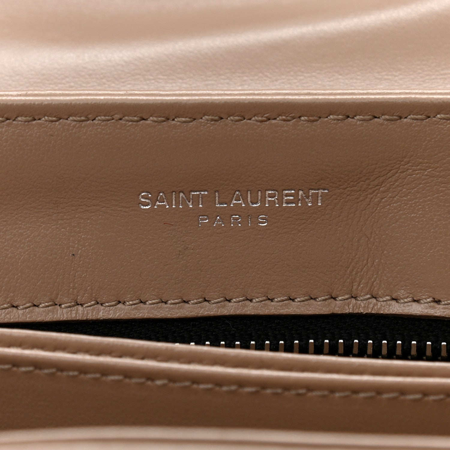 Saint Laurent Calfskin Y Quilted Monogram Toy Loulou Crossbody Bag Latte 6 of 11