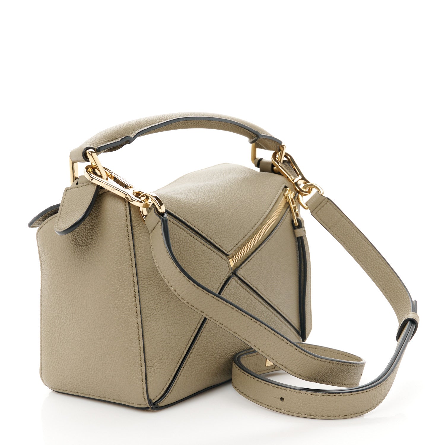 Loewe Calfskin Small Puzzle Bag Artichoke Green 3 of 10