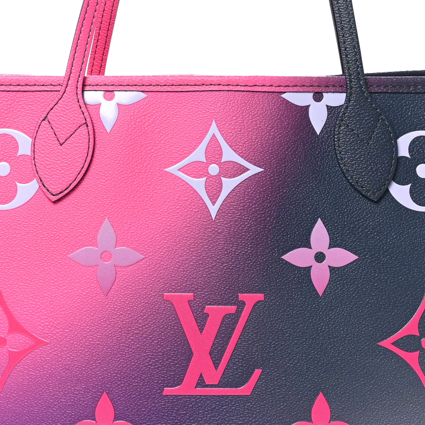 Monogram Giant Spring In The City Neverfull MM Midnight Fuchsia