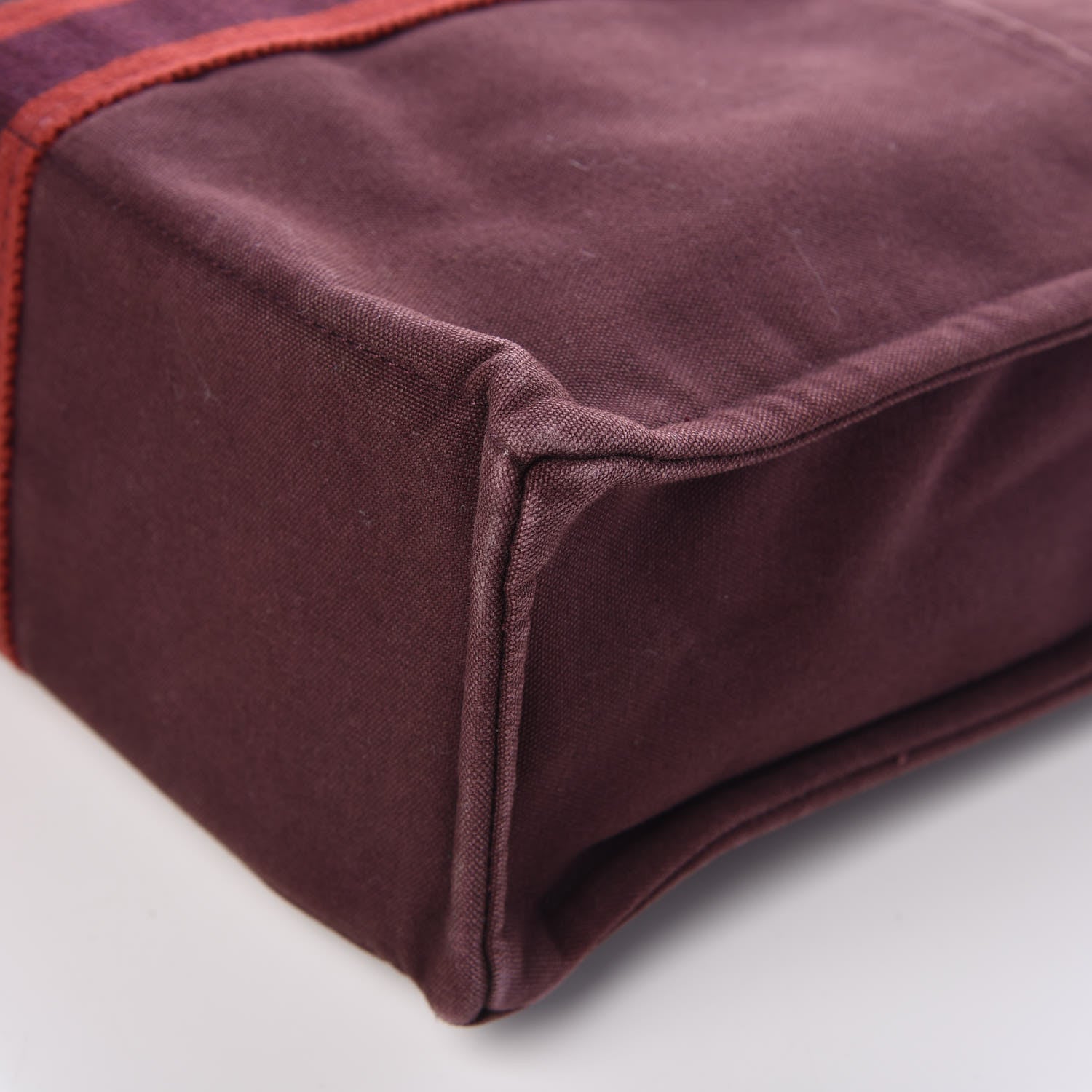 Hermes Canvas Fourre Tout MM Burgundy 11 of 20
