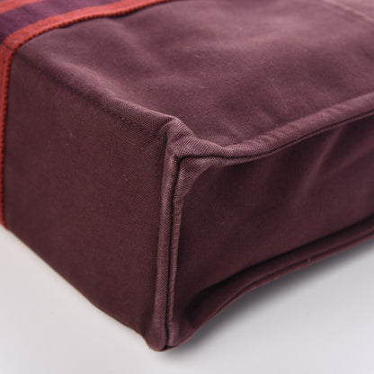 Hermes Canvas Fourre Tout MM Burgundy 11 of 20